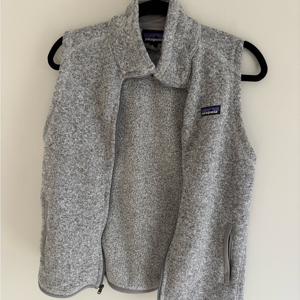 Patagonia Heather Gray Zip Vest